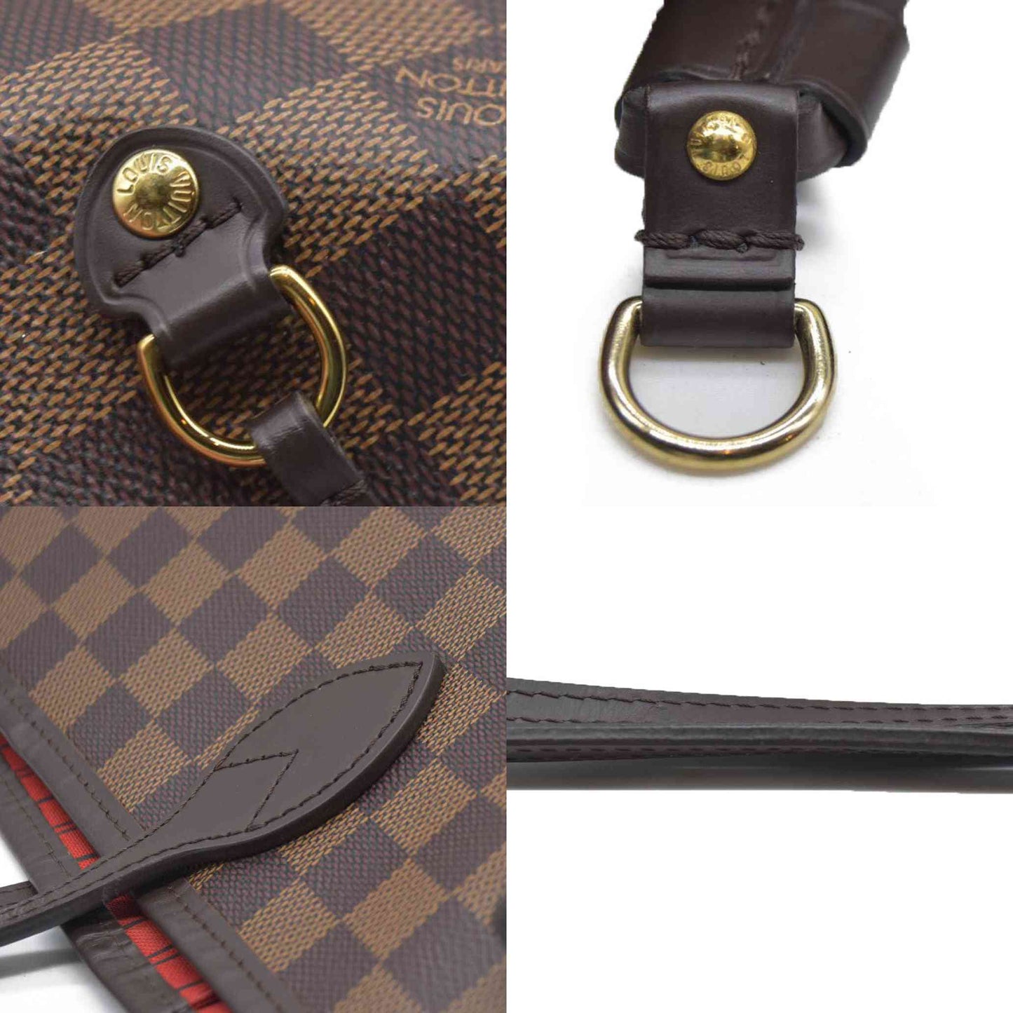 $2170 Louis Vuitton Damier Ebene Neverfull MM SD4192