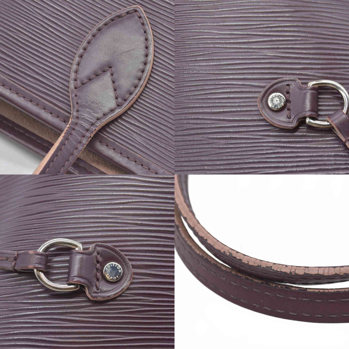 $2640 Louis Vuitton Epi Neverfull MM Quetsche