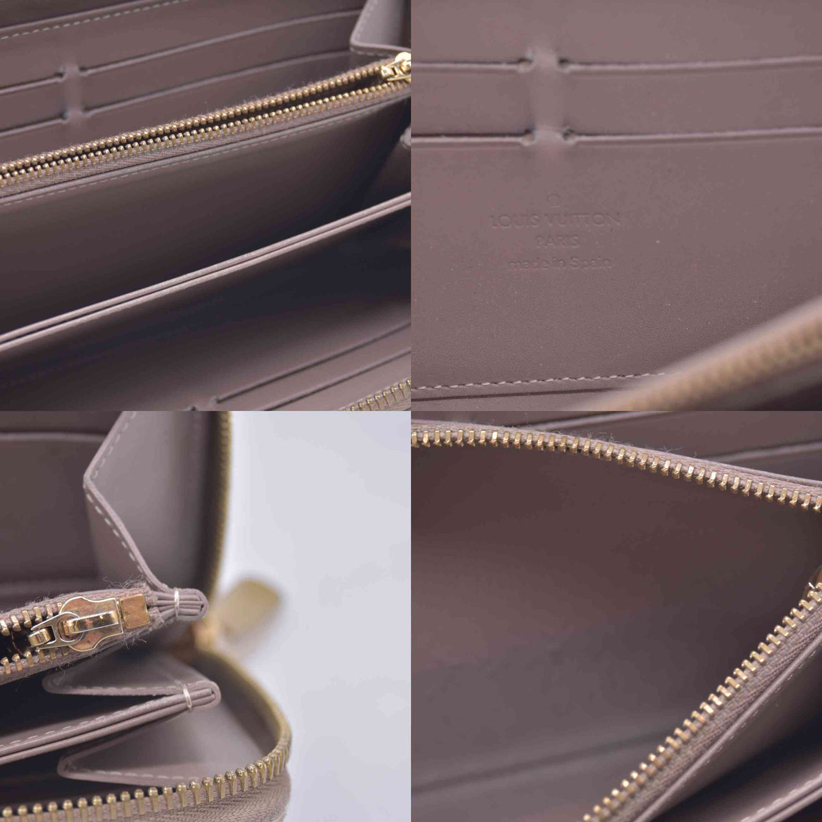 $970 2012 Louis Vuitton Monogram Vernis Zippy Zip Around Long Wallet CA2152 10021027