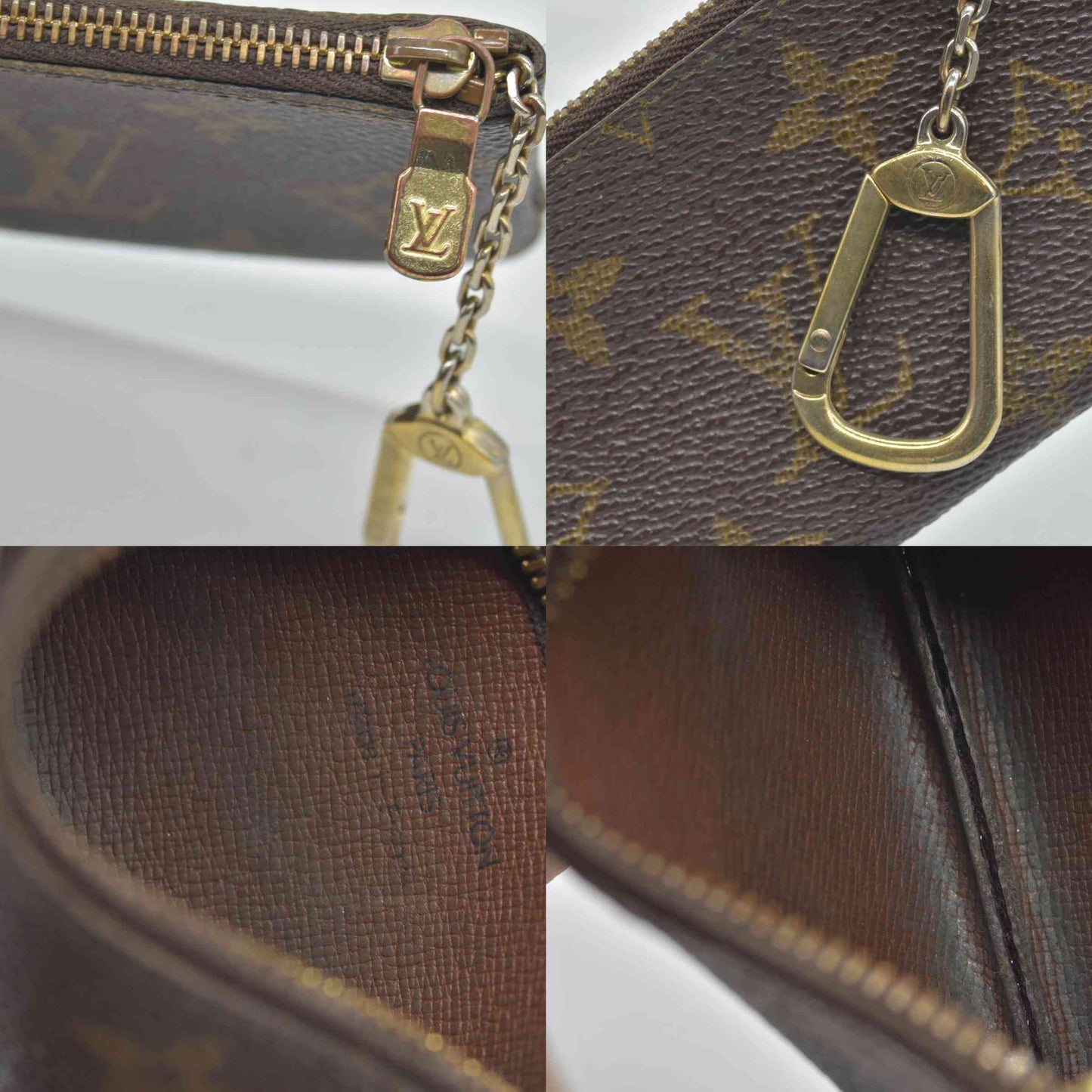 LOUIS VUITTON Monogram  Coin Purse Key Pochette Cles