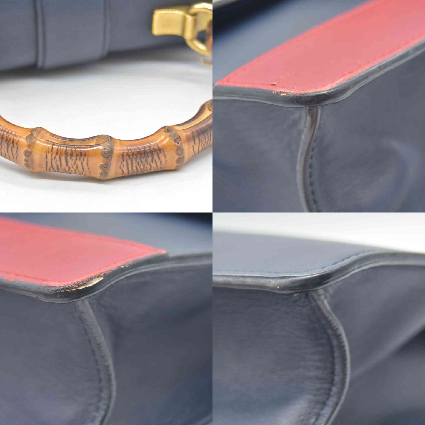 $3500 CONSIGNMENT GUCCI Moon Calfskin Web Medium Dionysus Bamboo Top Handle Bag Blue Emerald Hibiscus Red