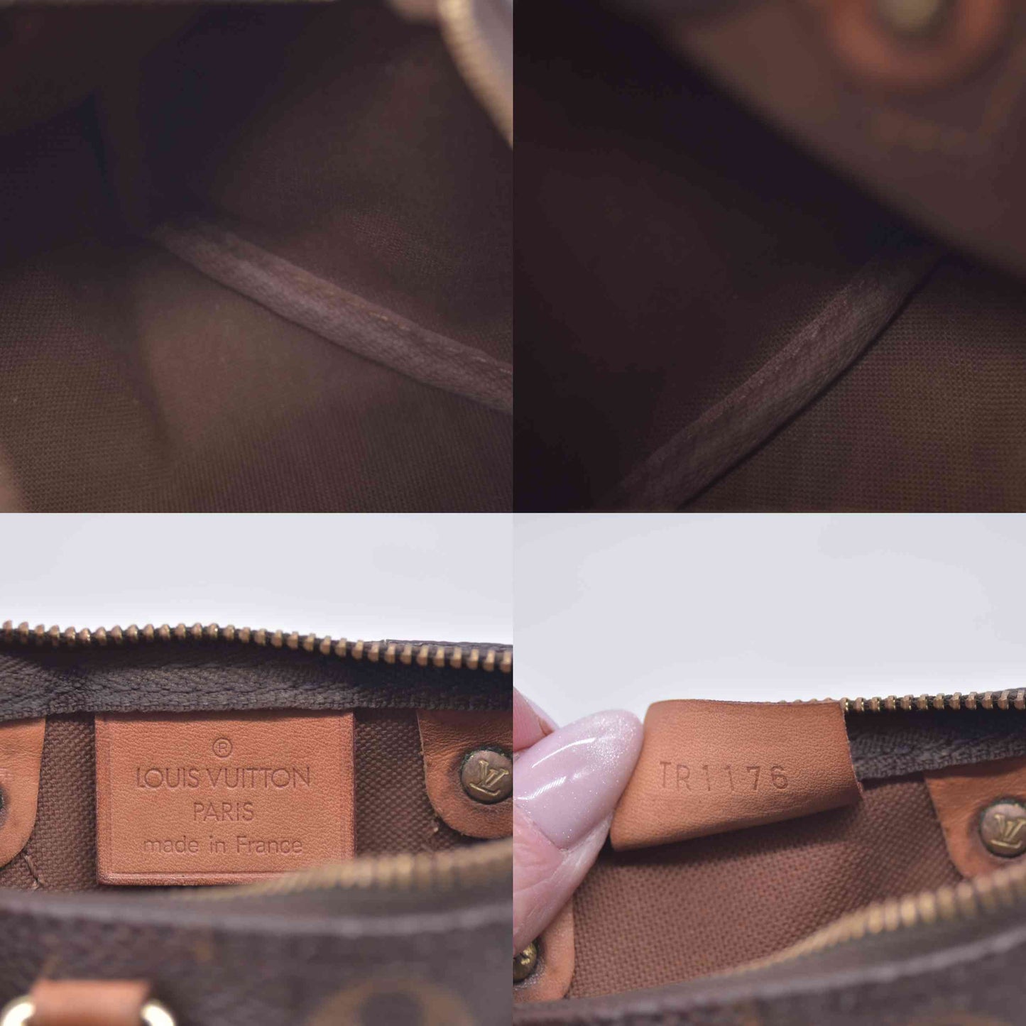 $1920 2016 Louis Vuitton Nano Speedy Bandouliere Crossbody TR1176