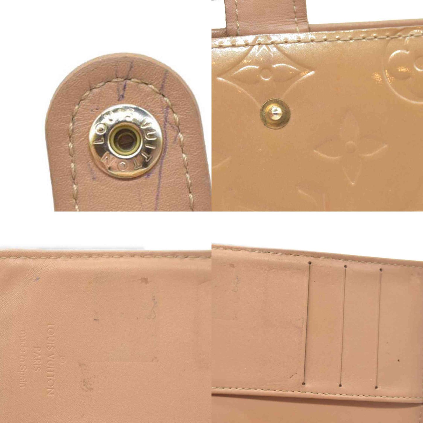 $465  Louis Vuitton Monogram Vernis Agenda PM Notebook Cover CA1005