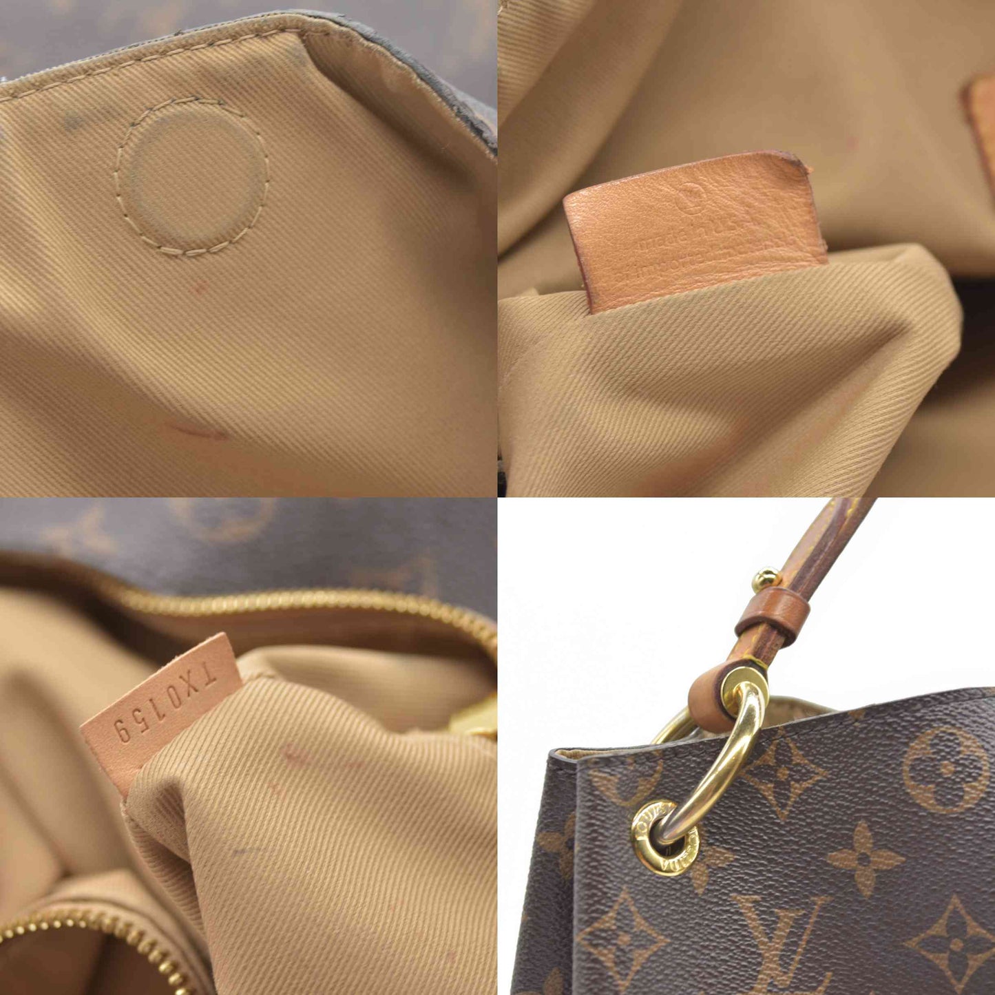 AUCTION $2120 Louis Vuitton  Monogram Graceful MM TX0159