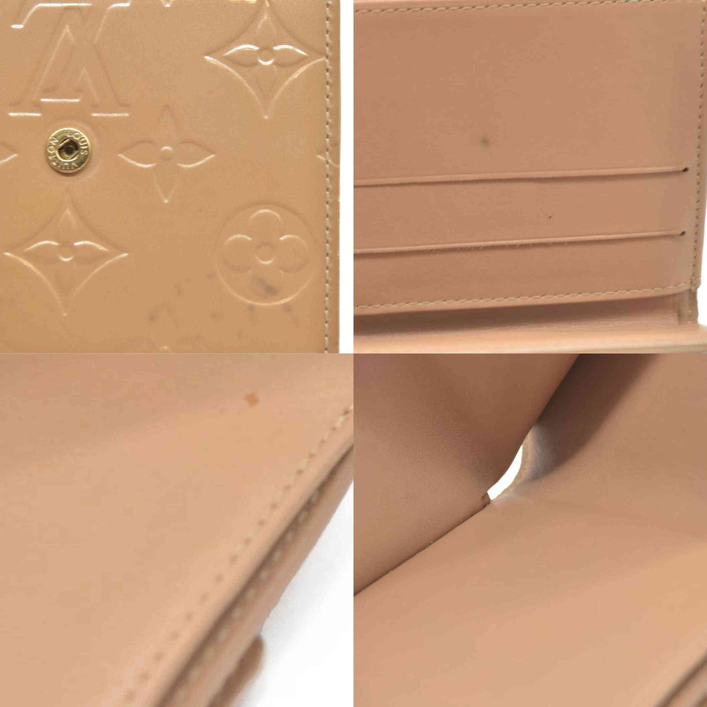 Louis Vuitton Monogram Vernis Porte Mannaie Billets Cartes Credit Wallet TH1016