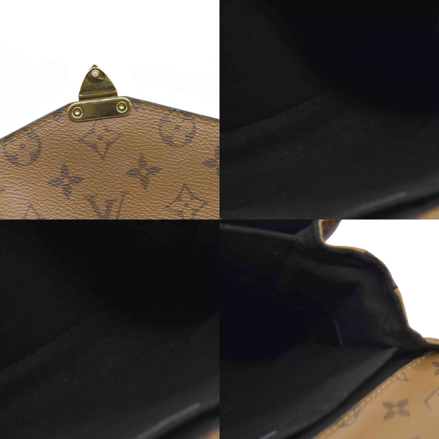 $2790 Louis Vuitton Reverse Monogrm Giant Pochette Metis  SD0169