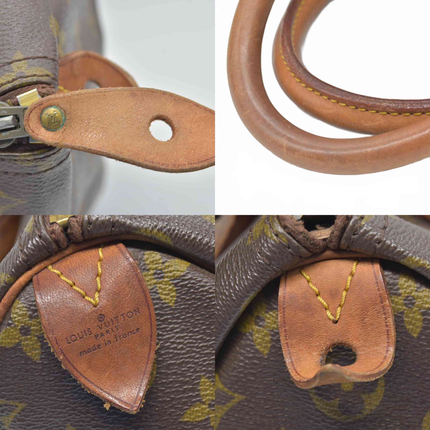 $1630 1982 Louis Vuitton Speedy 30 Hand Bag Monogram Brown SA823