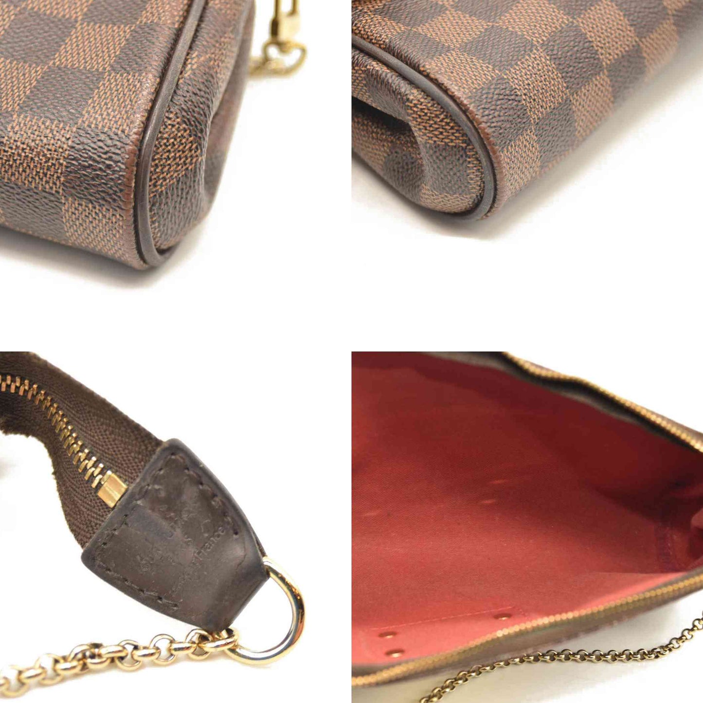 LOUIS VUITTON Damier Ebene Eva Clutch MB0136