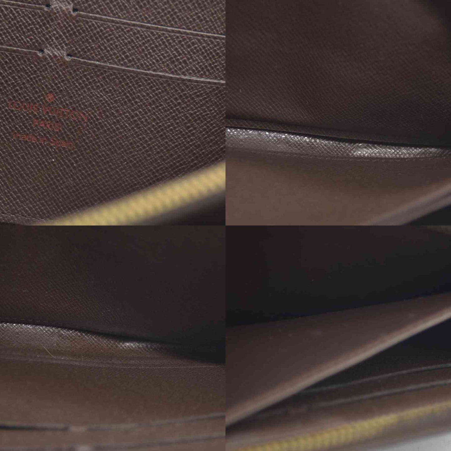 AUCTION $915 Louis Vuitton Damier Ebene Zippy Wallet