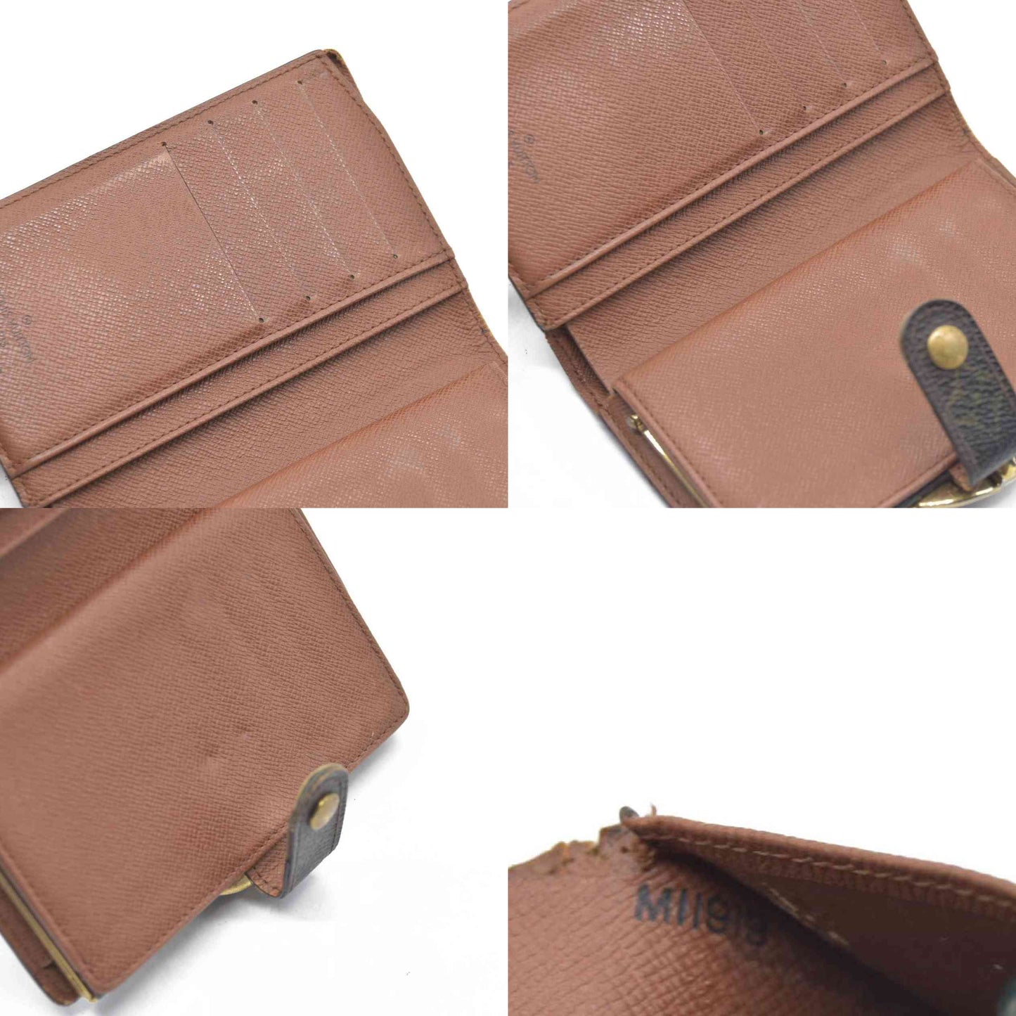 $720 Louis Vuitton Monogram Kisslock French Purse MI0020