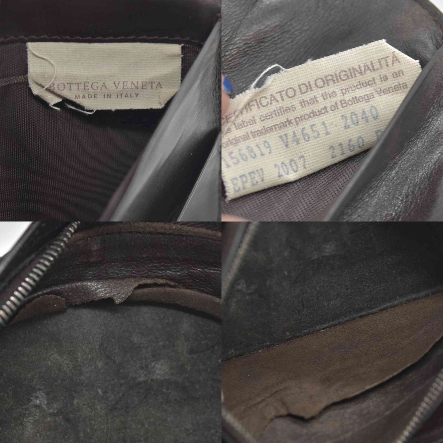 Bottega Veneta Intrecciato Brown Bifold Long Wallet CONSIGNMENT