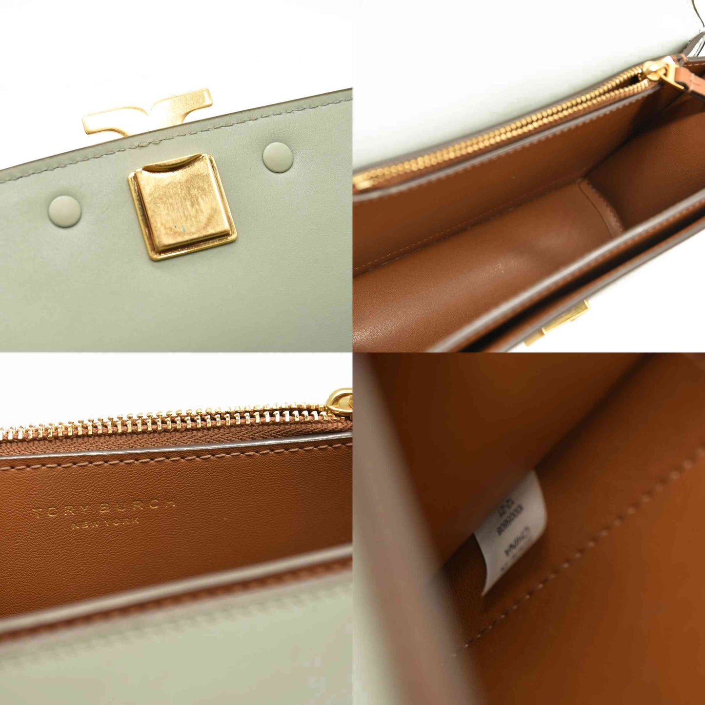 TORY BURCH Eleanor Small Convertible Shoulder Bag In Blue Celadon