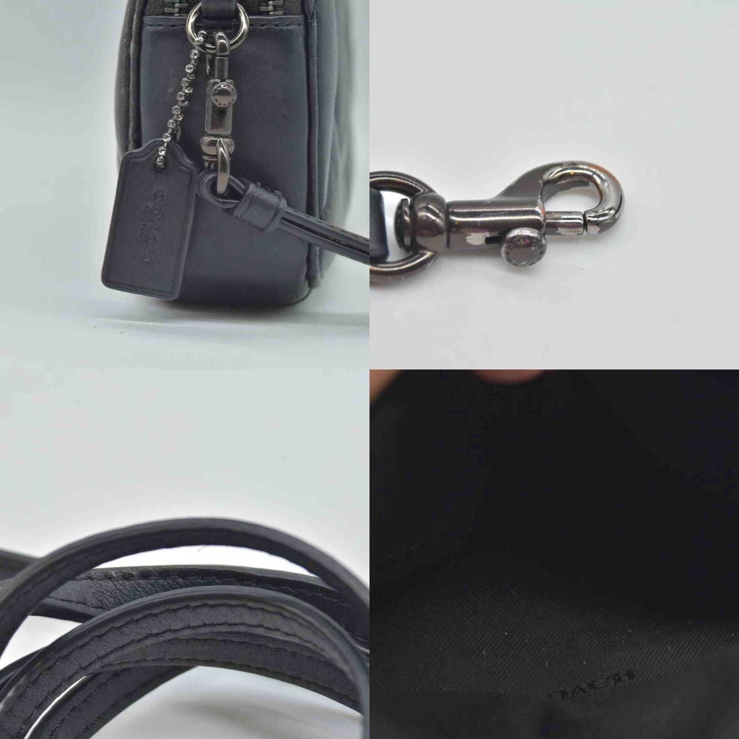 $295 COACH Women's Double Zip Kira Crossbody Bag with Pillow Quilting