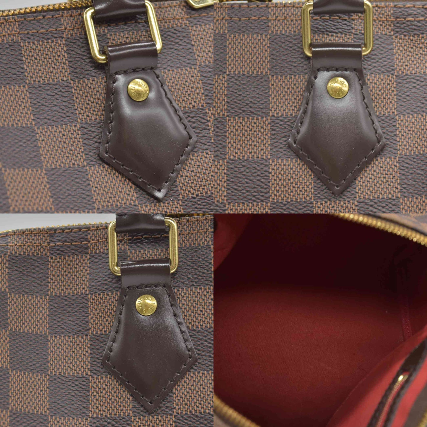 $1940 2016 Louis Vuitton Damier Ebene Speedy Bandouliere 25 SD3126