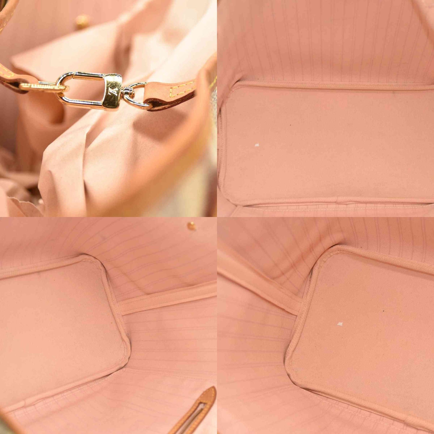 Louis Vuitton  Damier Azur Neo Neverfull MM Rose Ballerine RFID