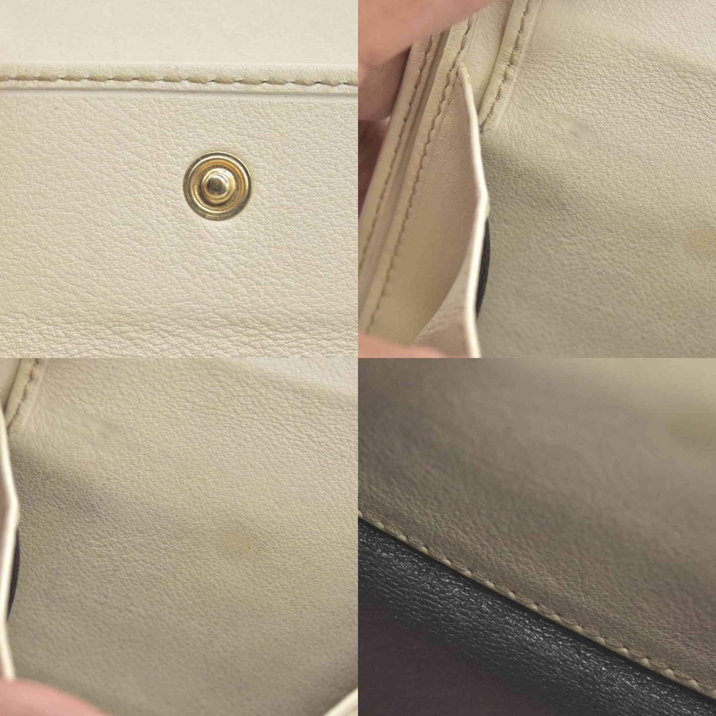 $490 Gucci CONSIGNMENT Beige/Brown GG Canvas and Leather Interlocking G French Wallet