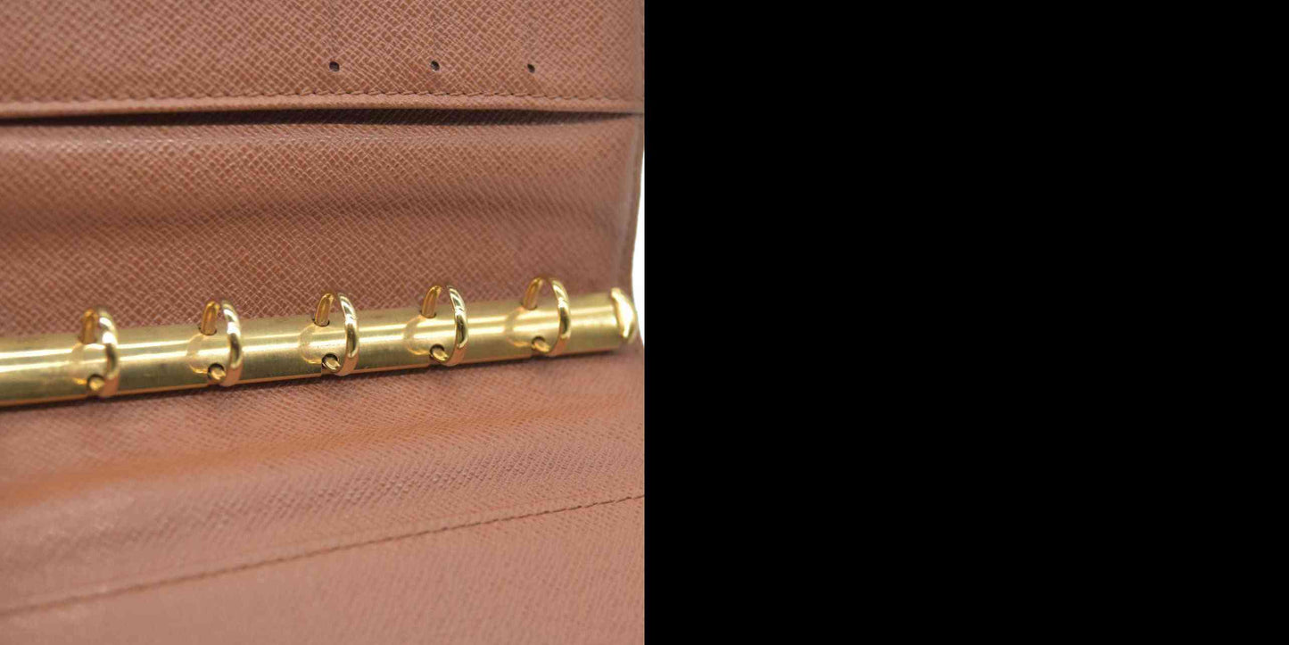 AUCTION $495  Louis Vuitton Monogram Agenda PM Notebook Cover Brown CA0948