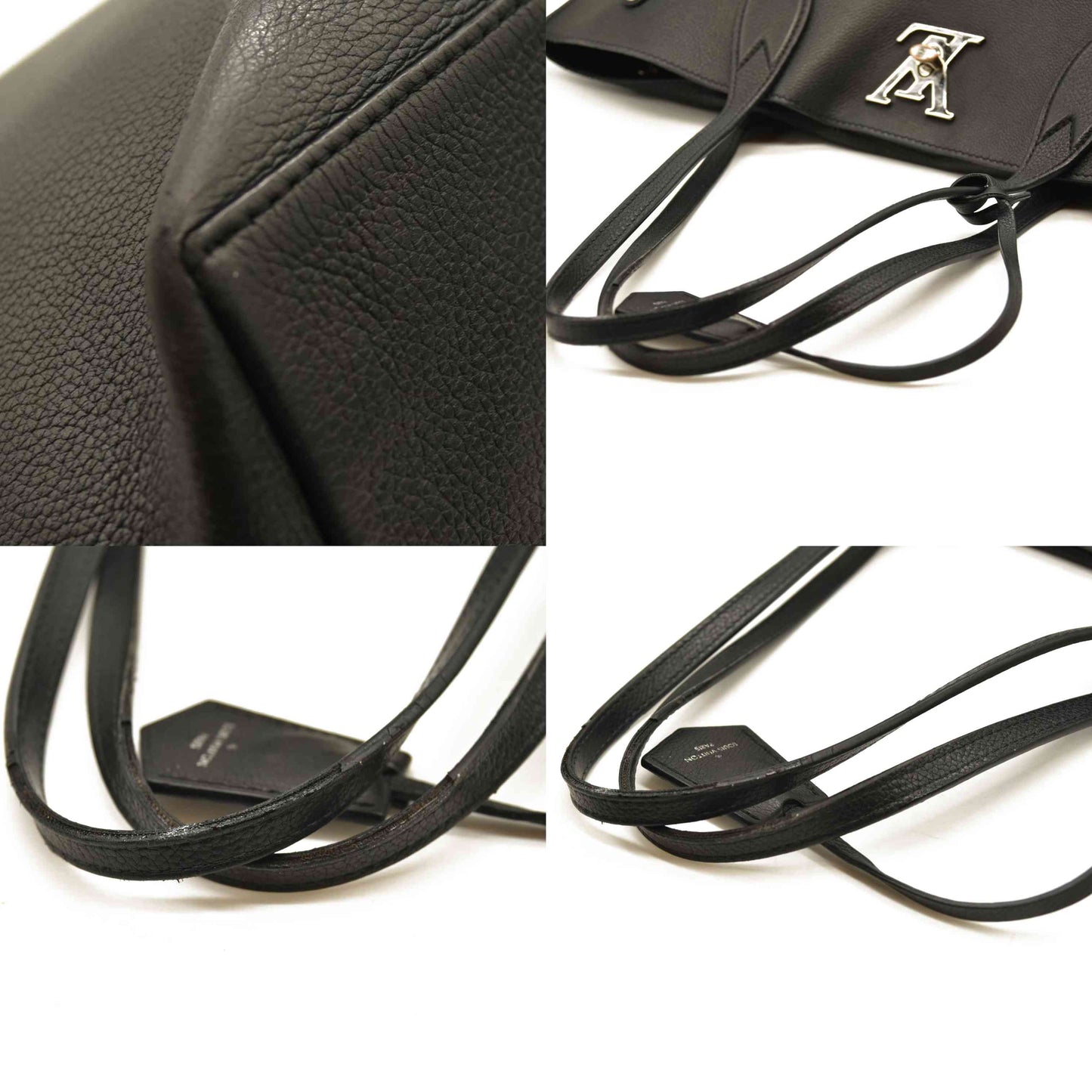 Louis Vuitton  Calfskin Lockme Go Tote Black  FL4158