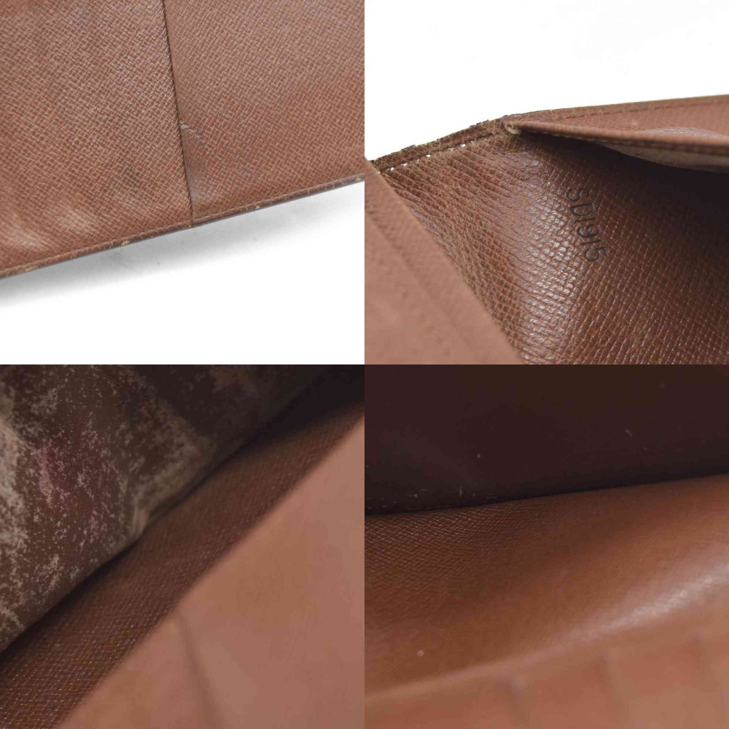 Louis Vuitton Monogram Porte Valeurs Cartes Credit Long Wallet Brown SD1915