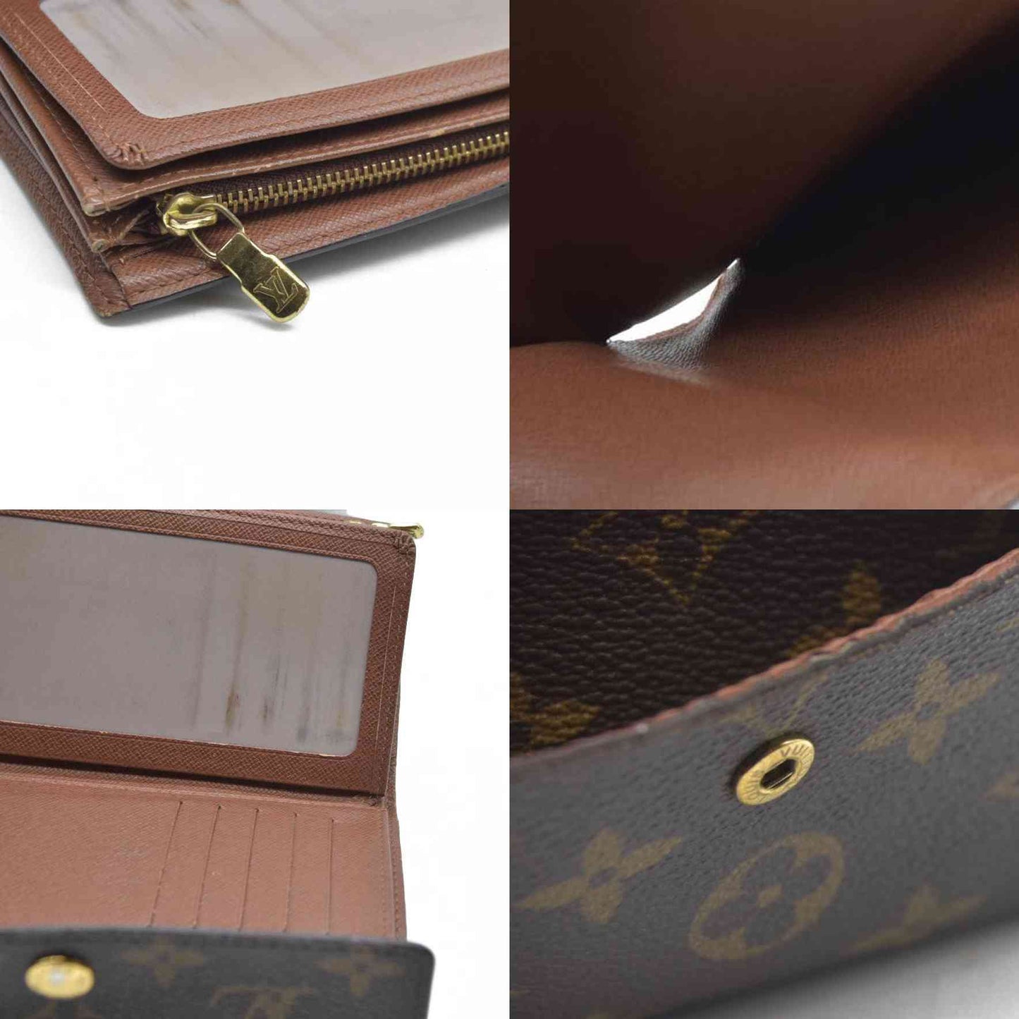 AUCTION $610 LOUIS VUITTON Monogram Alexandra Trifold Wallet CA0097