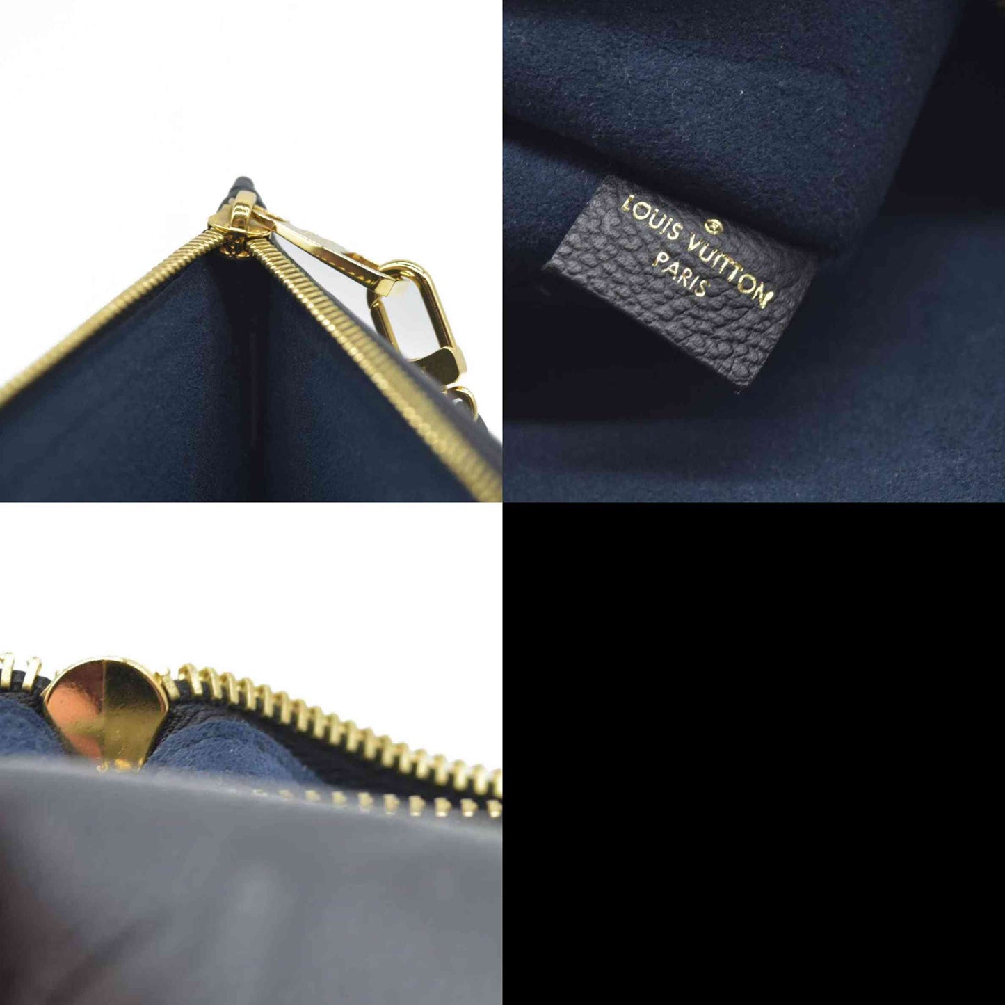 AUCTION $1200 Louis Vuitton  Empreinte Monogram Giant Neverfull MM Pochette Black