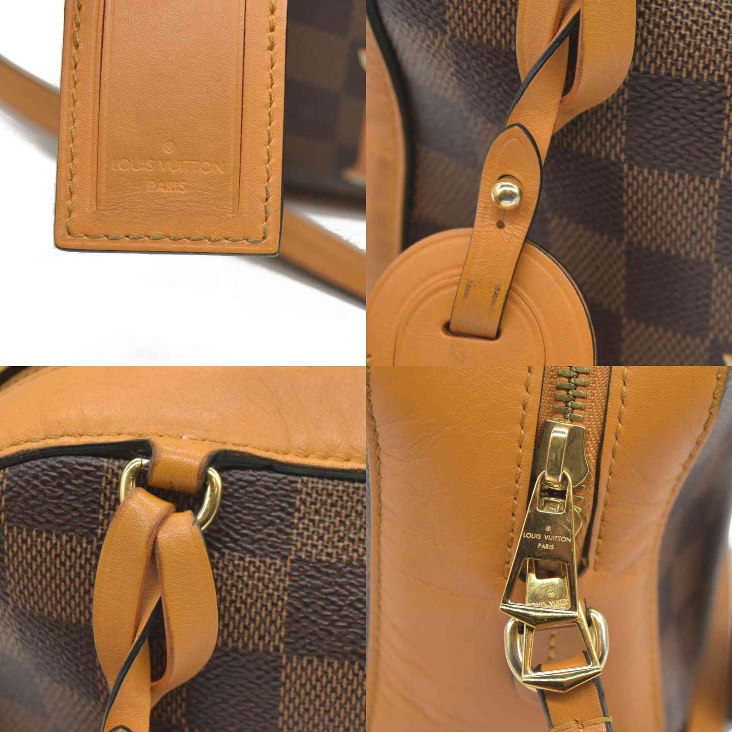 Louis Vuitton  Damier Ebene Santa Monica Safran