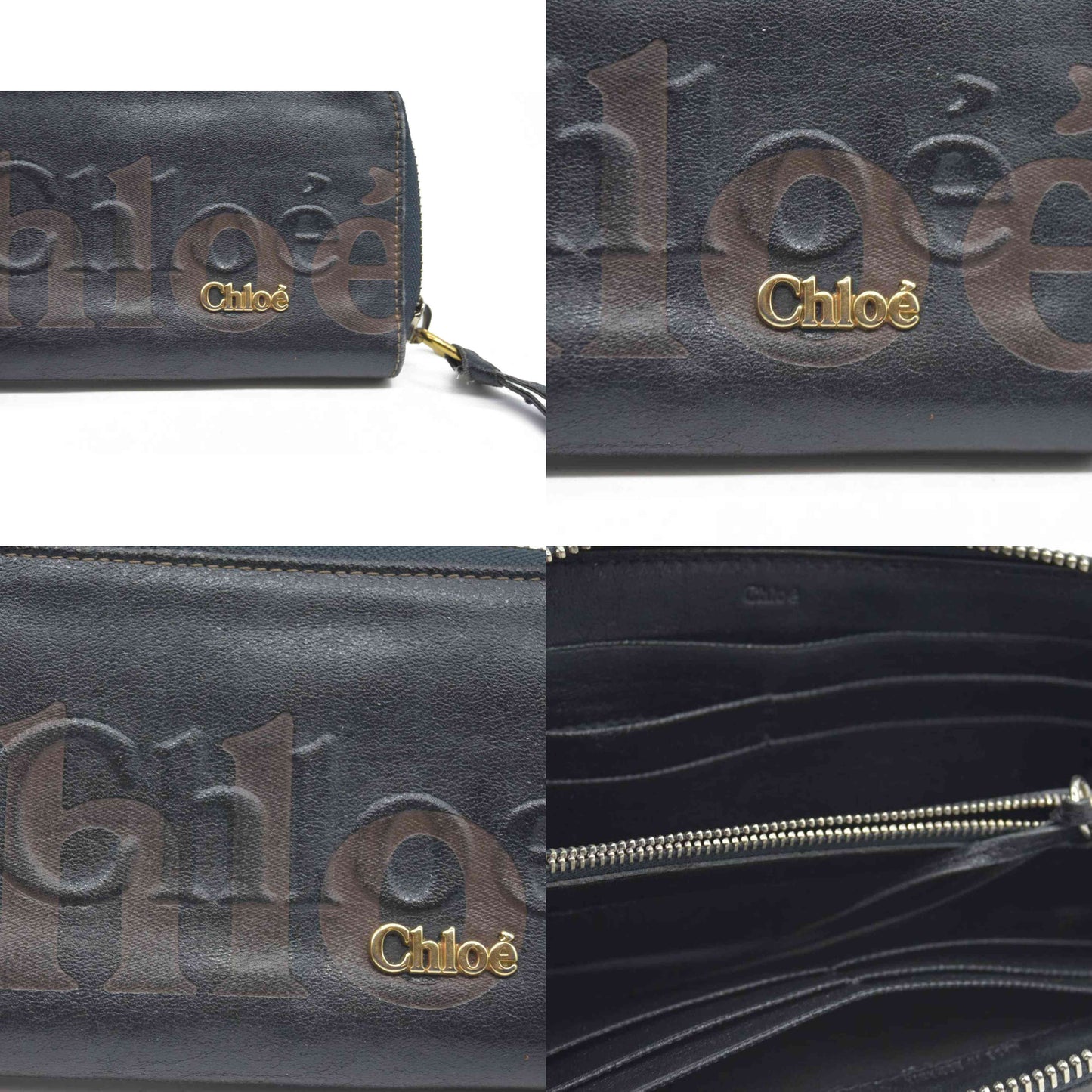 Chloe  Leather Eclipse Zipped Wallet