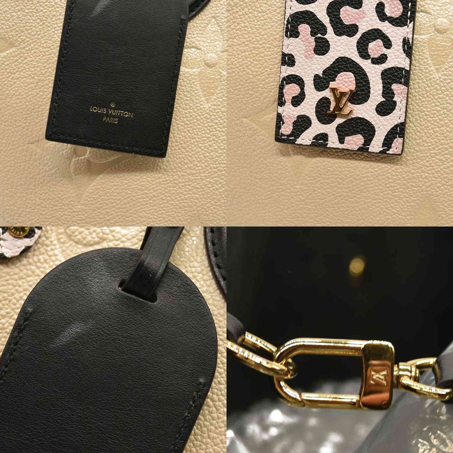 Louis Vuitton  Empreinte Monogram Giant Wild At Heart Neverfull MM Creme