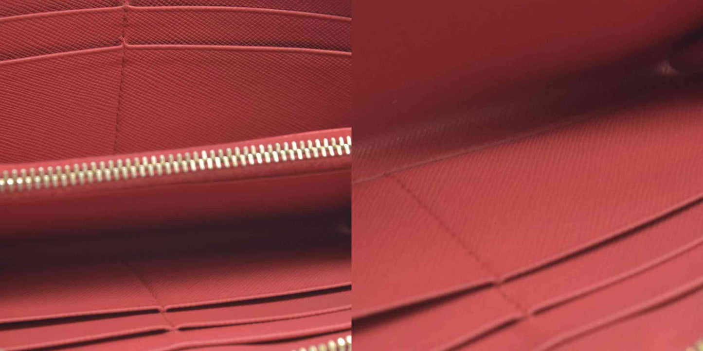 Prada Saffiano Metal Leather Continental Wallet CONSIGNMENT