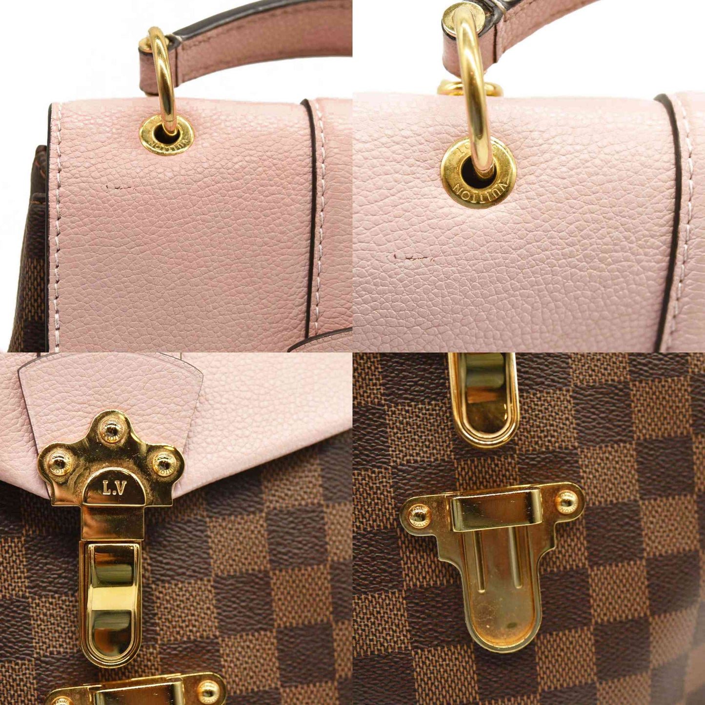 Louis Vuitton  Damier Ebene Clapton Backpack Magnolia