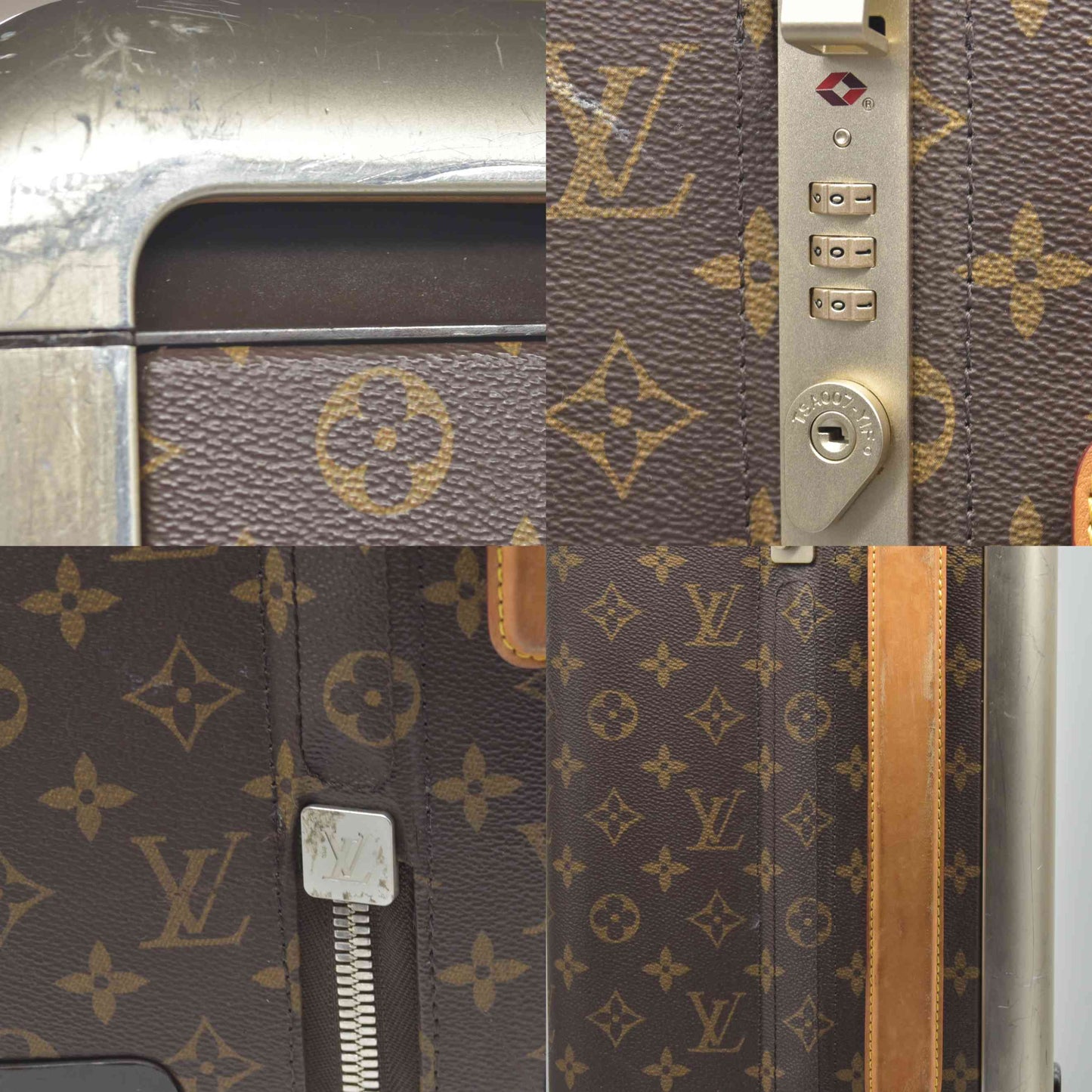 $3450 Louis Vuitton Horizon 50 Monogram Carry On Suitcase