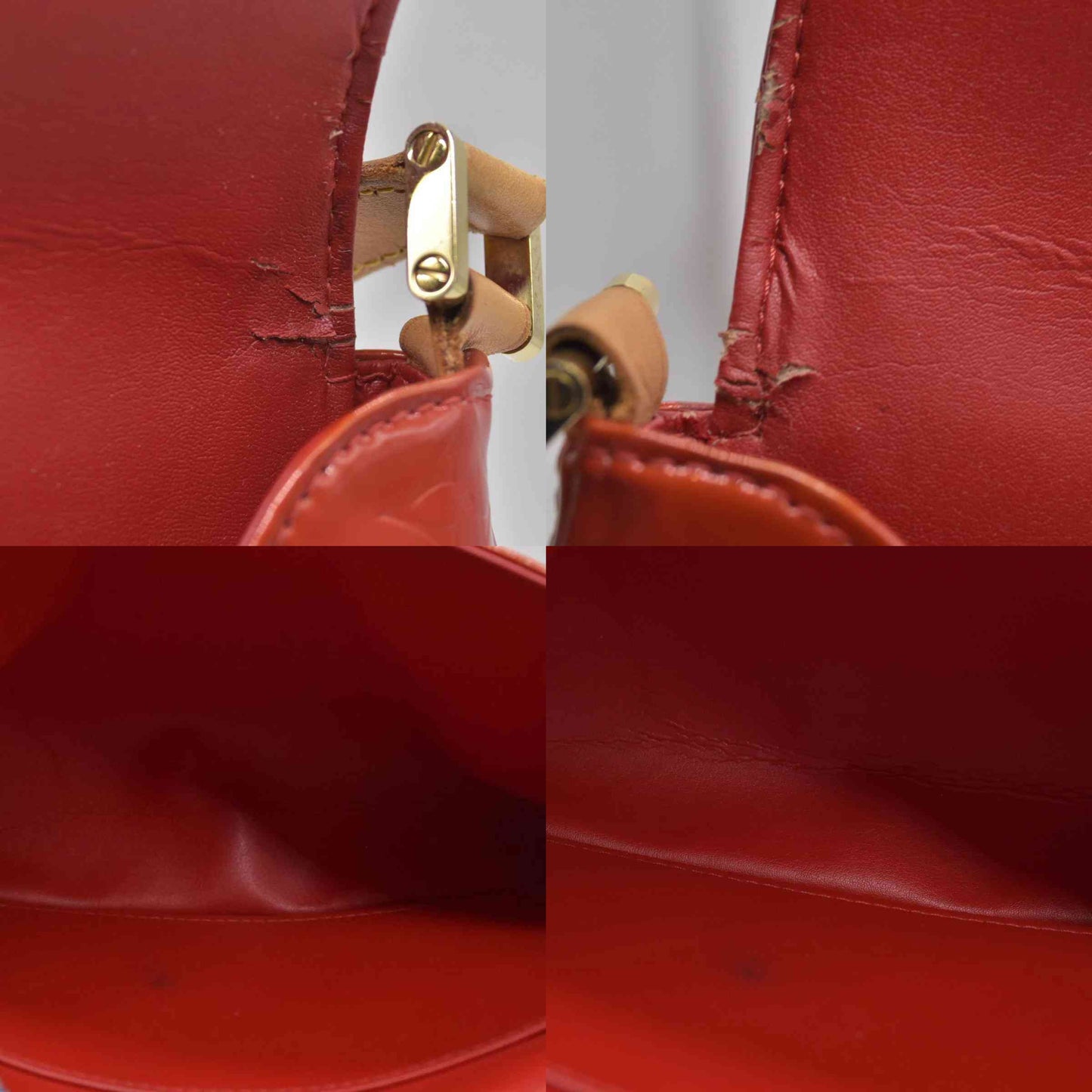 $920 2001 Louis Vuitton Monogram Vernis Thompson Shoulder Bag CA0011