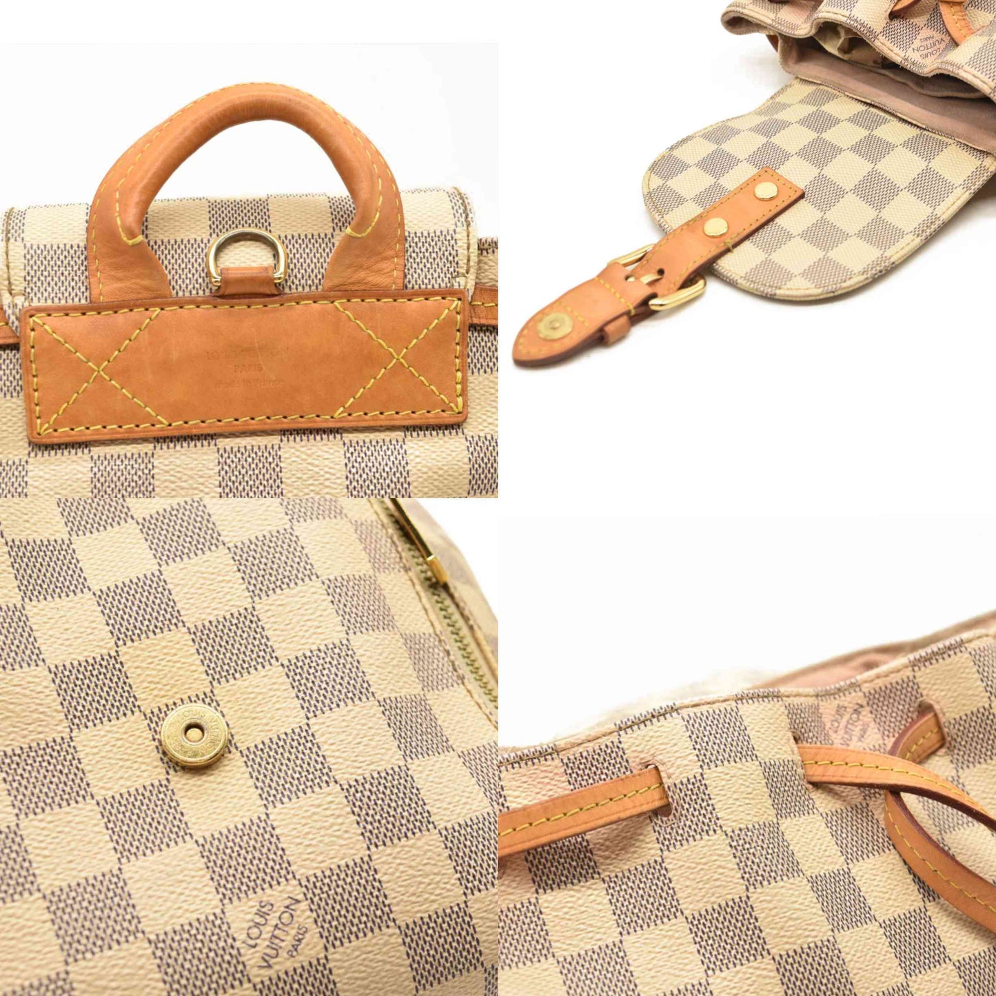 LOUIS VUITTON Damier Azur Sperone BB Backpack SR3157