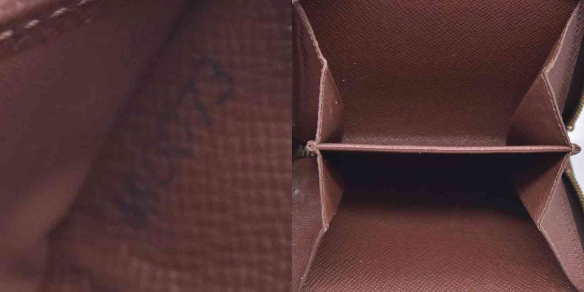 $660 2003 LOUIS VUITTON Monogram Compact Zip Wallet Brown MI0073 CONSIGNMENT 10021170
