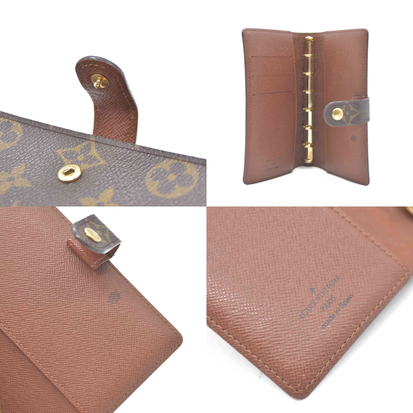 Louis Vuitton Monogram Agenda PM Notebook Cover Brown CA0071