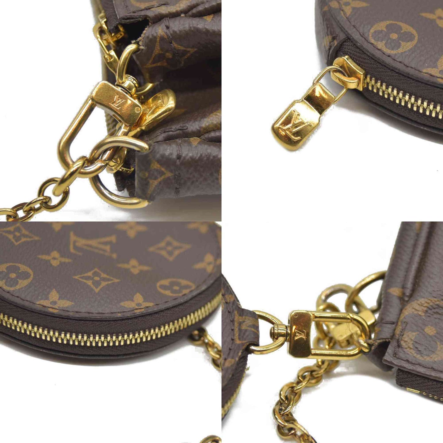 Louis Vuitton  Monogram Multi Pochette Accessories Rose Clair SN4270/RFID