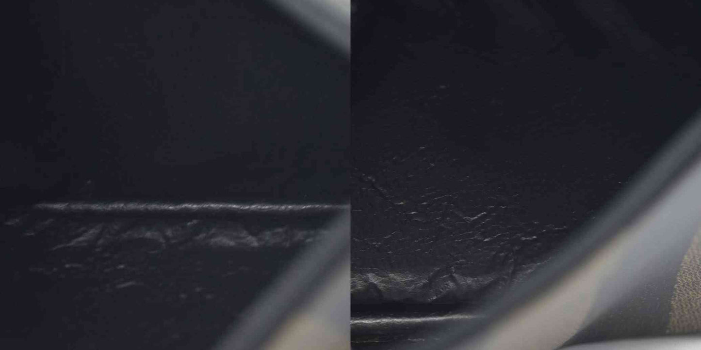 FENDI Pequin PVC Cosmetic Pouch Bag Khaki