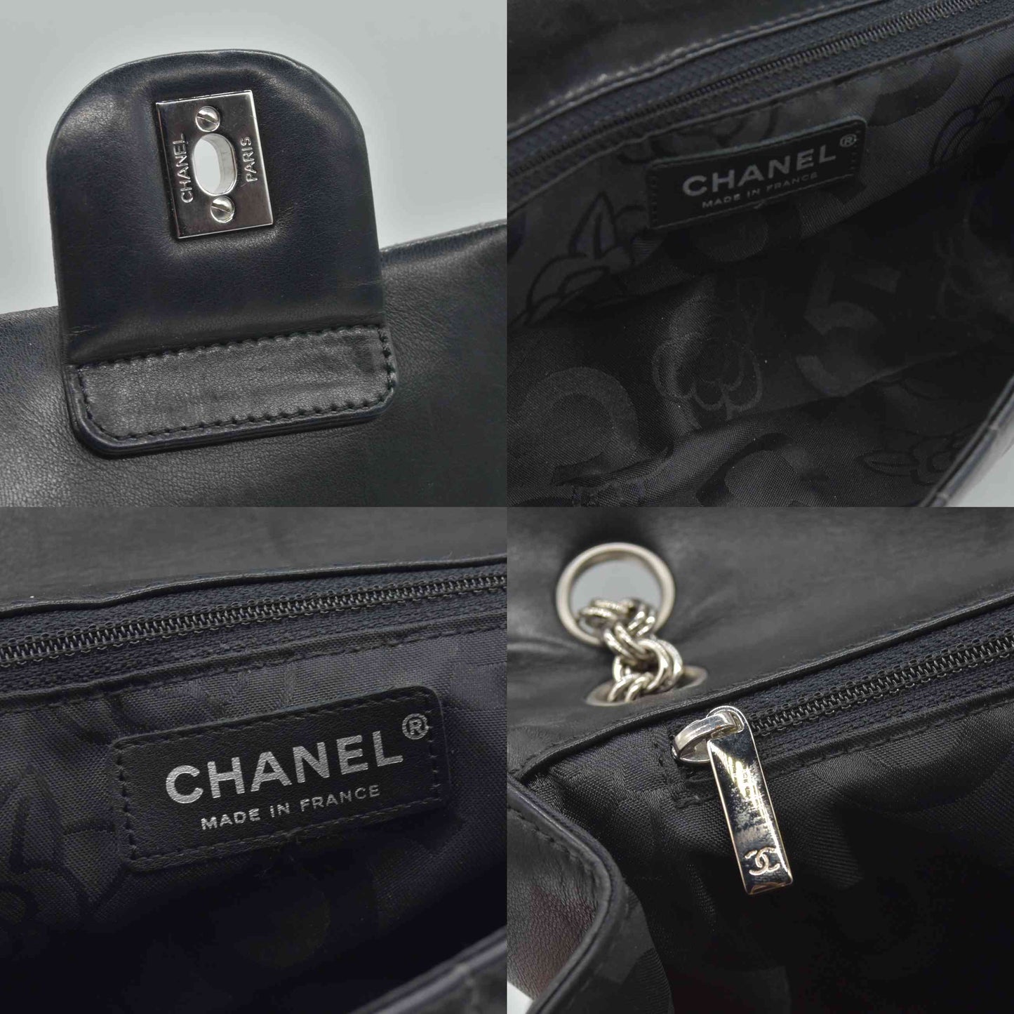 $4700 Chanel Mademoiselle Vertical Quilted Medium Single Flap 2006