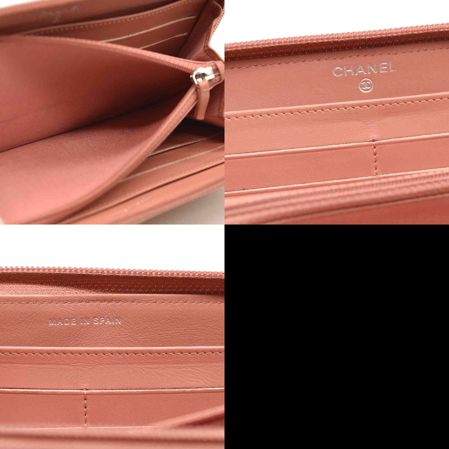 Chanel Large Timeless CC Zip Around Wallet Pink