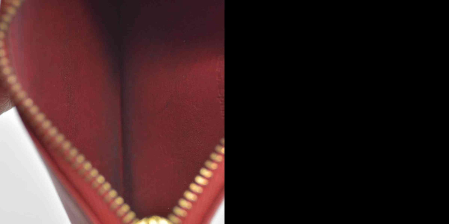 $430 Louis Vuitton Red Epi Leather Pochette Cles Key and Change Holder CONSIGNMENT