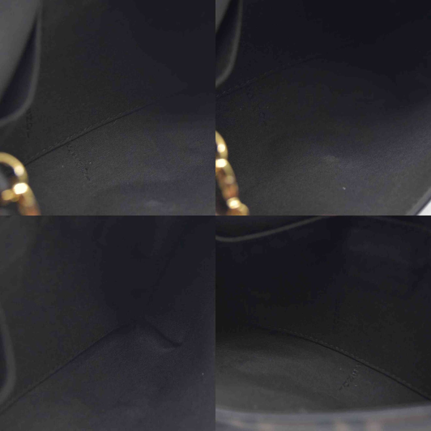 $1600 Fendi Vitello Soft F is Fendi Bi-Color FF 1974 Embossed Envelope Wallet On Chain with Pouches Maya Black