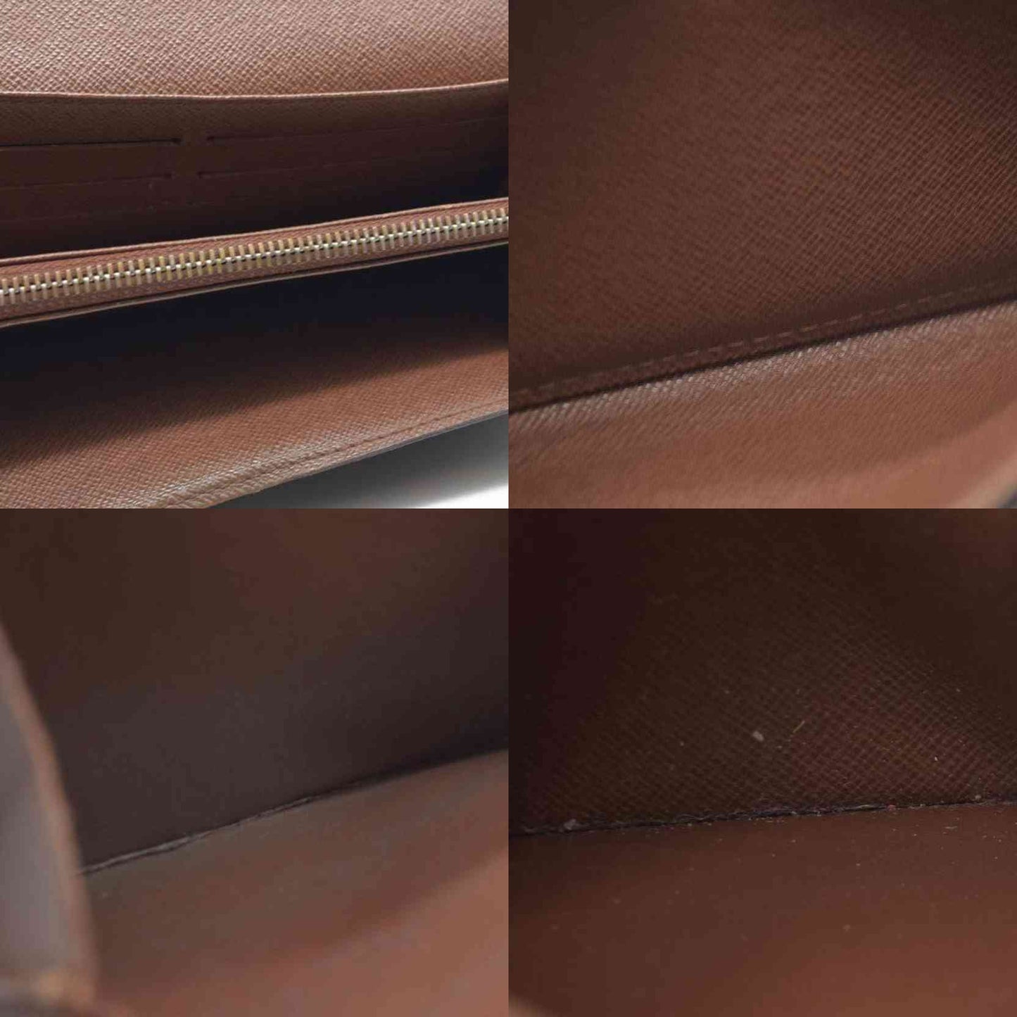 $725 Louis Vuitton Monogram Portefeiulle Sarah Long Bifold Wallet Brown CA6008