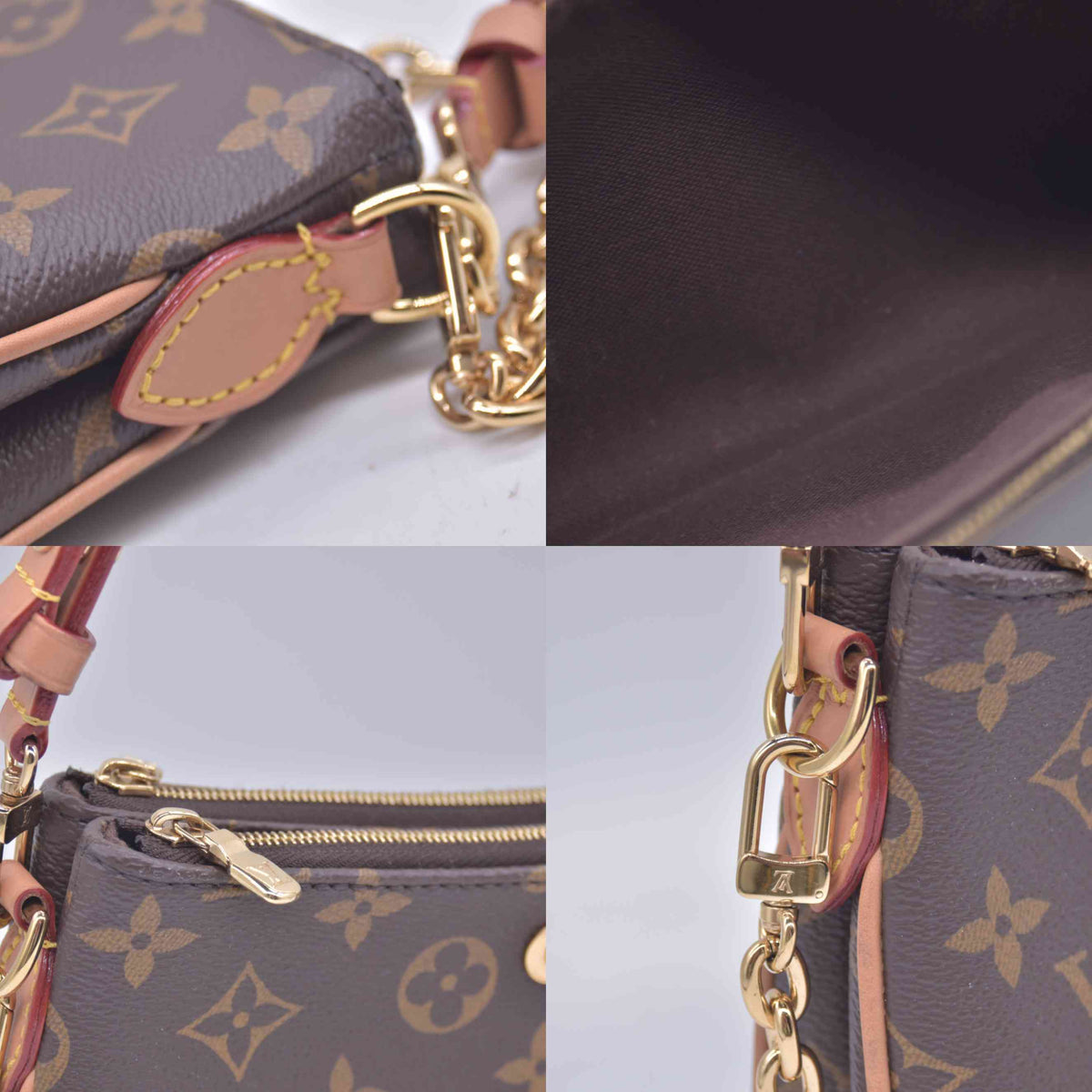 $1950 Louis Vuitton Monogram Liv Pochette RFID 10021156