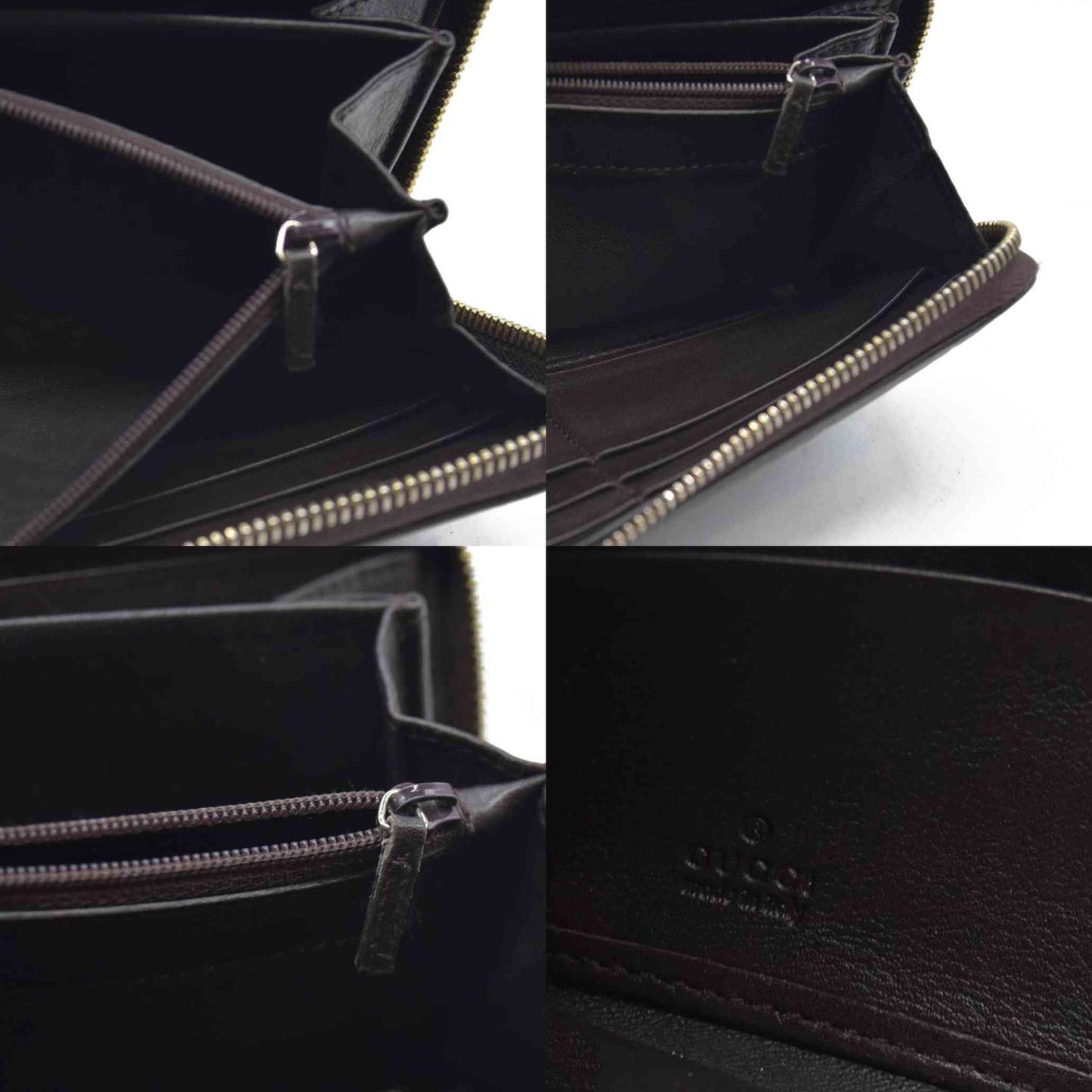 $900 CONSIGNMENT Gucci Leather Printed Continental Wallet