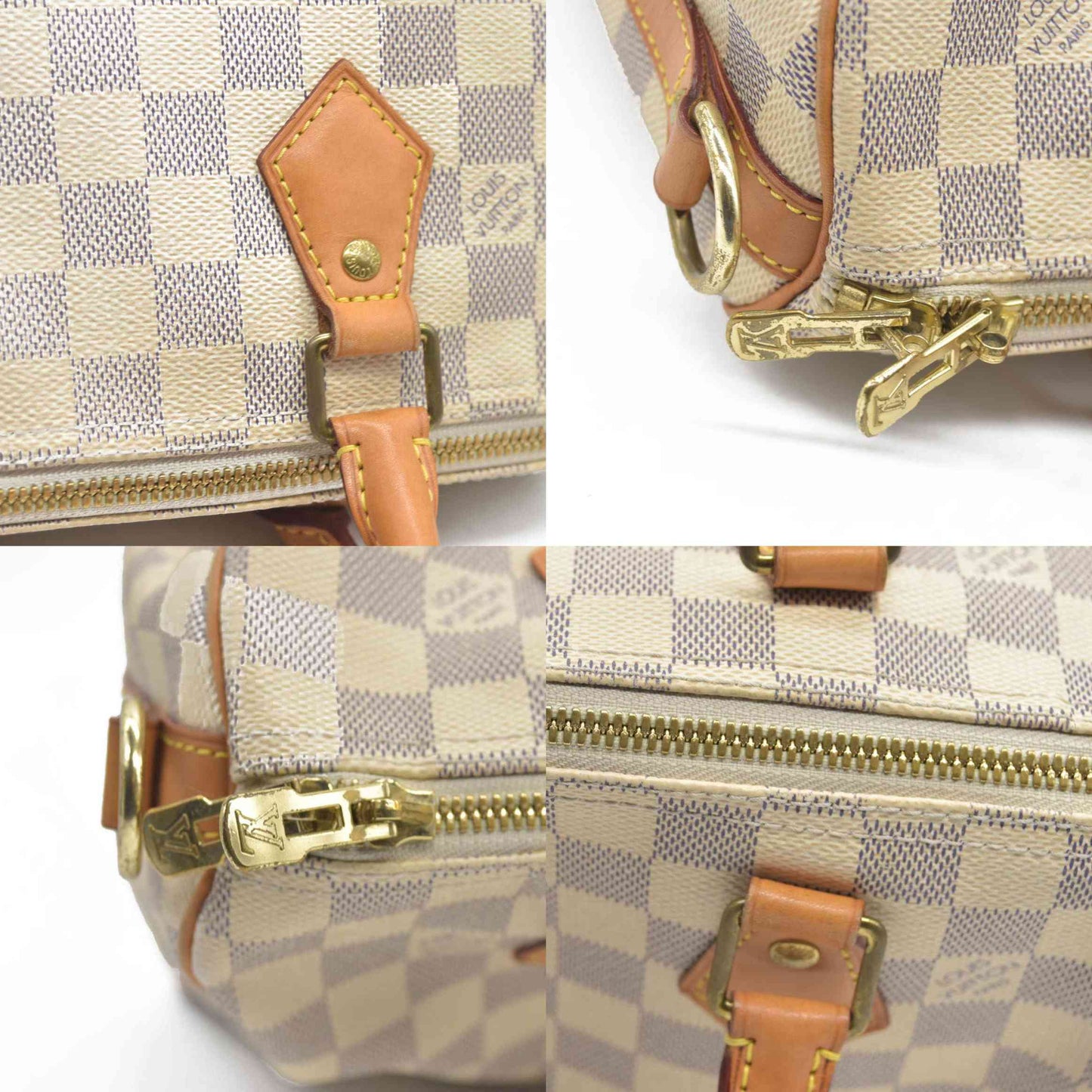 $1940 Louis Vuitton  Damier Azur Speedy Bandouliere 25