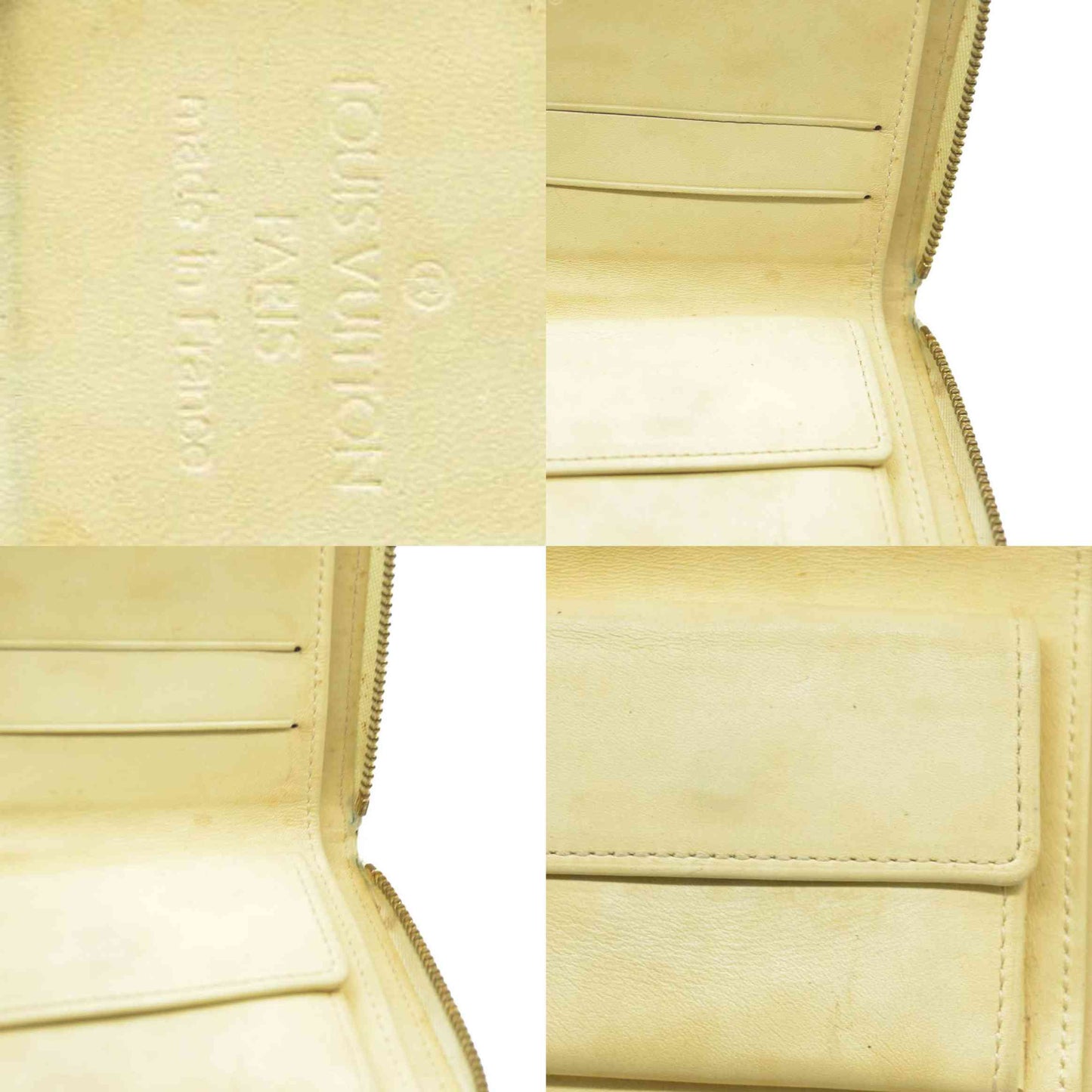 $490 Louis Vuitton Monogram Vernis Patent Leather Broom Zip Around Wallet MI0999