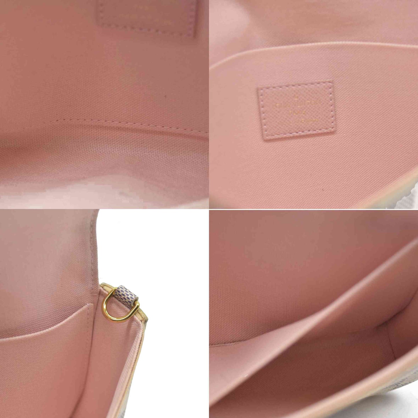 $1580 Louis Vuitton Damier Azur Pochette Félicie