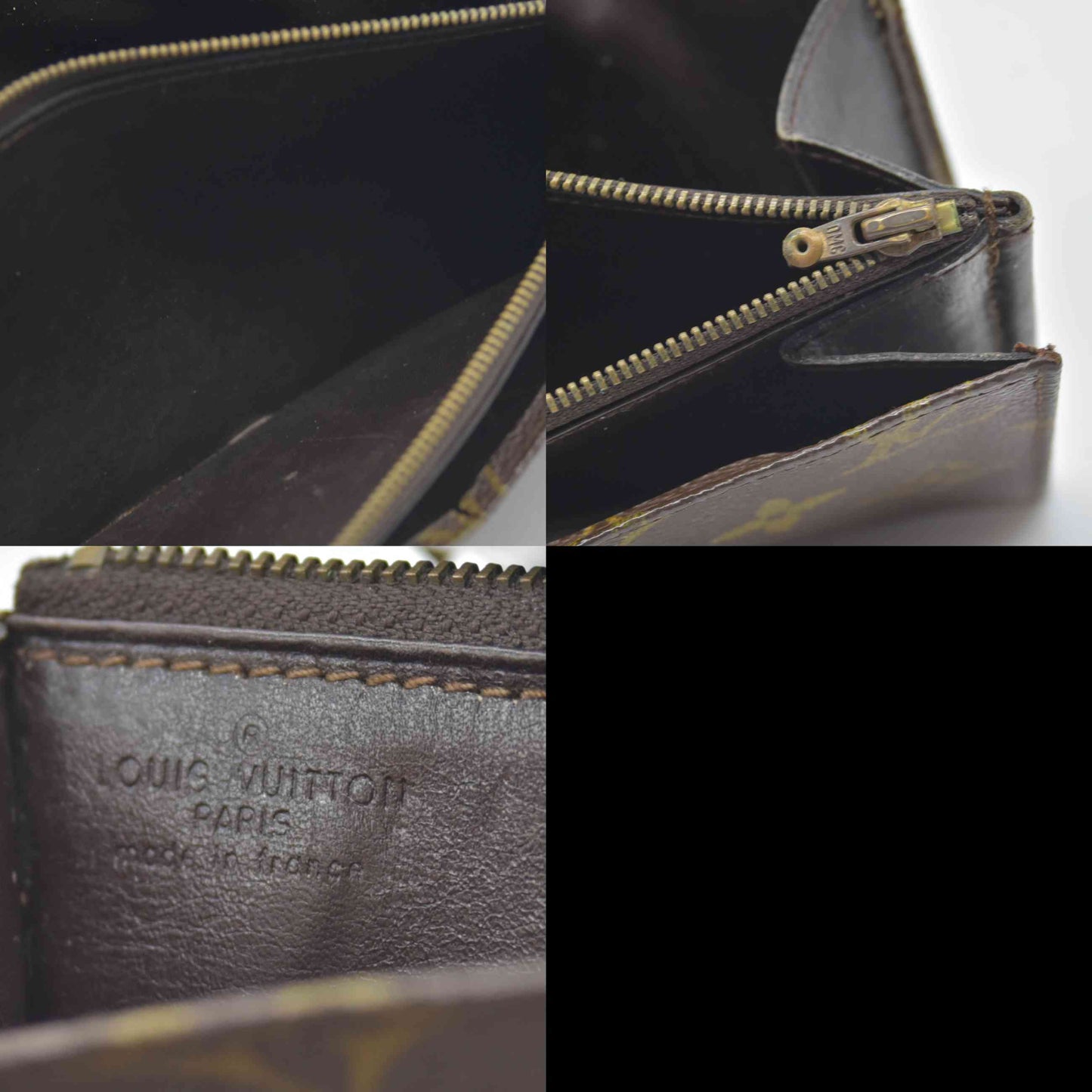 $775 1980s Louis Vuitton Monogram Long Sarah Wallet Brown