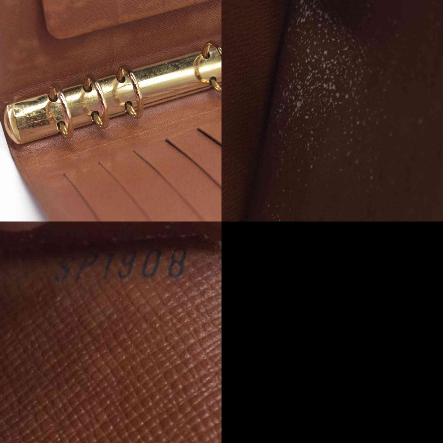$755 LOUIS VUITTON Monogram Agenda MM Day Planner Notebook Cover SP1908
