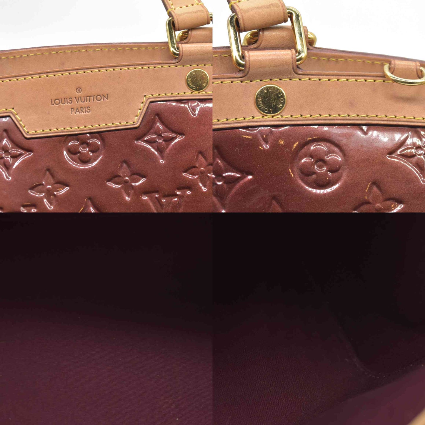 $2730 LOUIS VUITTON Vernis Brea GM Rouge Fauviste SR3101 2011 CONSIGNMENT